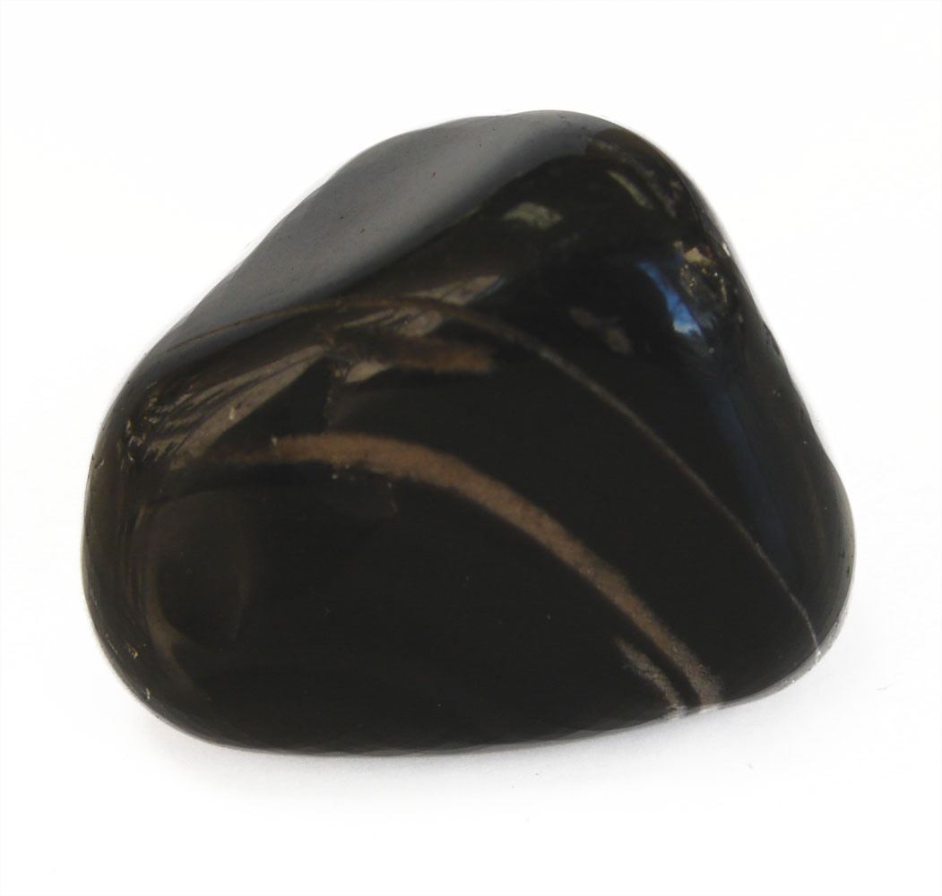 Feng Shui Import Black Onyx Tumbled Polished Natural Stone FEN-4242